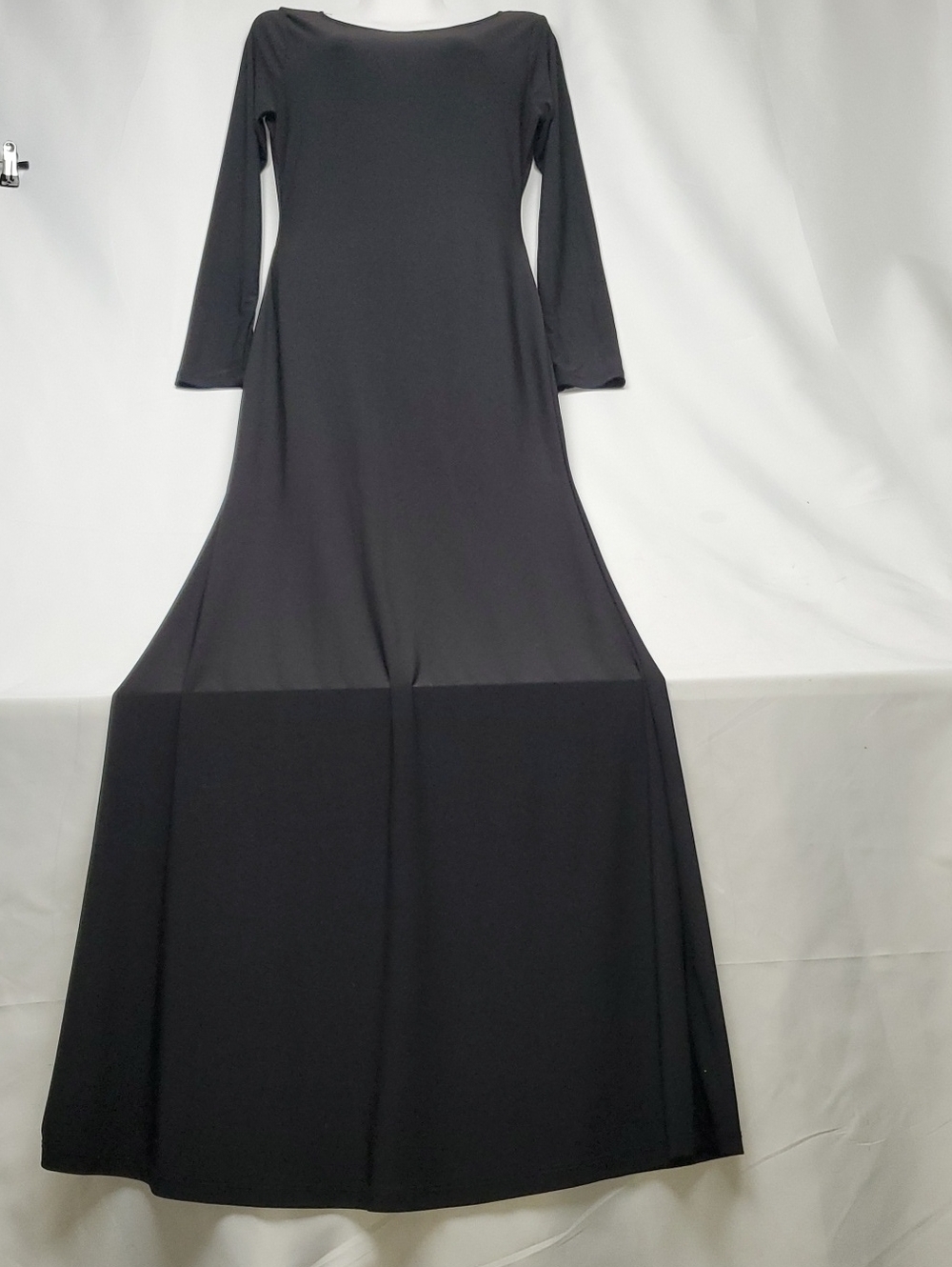 Windsor Black Body-hugging Long-Sleeve Maxi Gown
